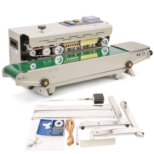 Sumeve Continuous Band Sealer Automatic Continuous Sealing Machine Vertical/Horizontal Sealing Sealer for PVC Membrane Bag Film 110V - Image 6