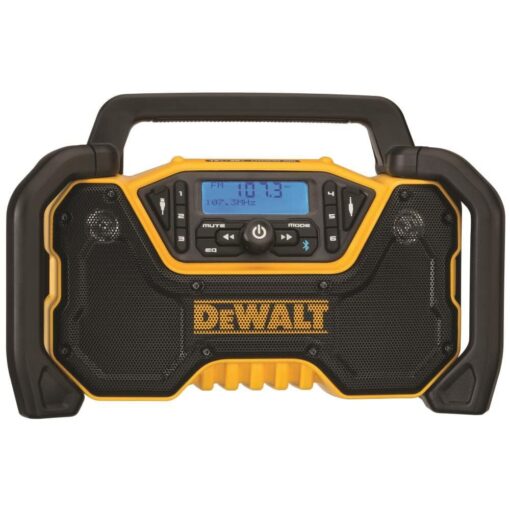 DEWALT 12V/20V MAX Portable Bluetooth Radio, Cordless, 100 ft Range, 3.5” Subwoofers, Jobsite (DCR028B) - Image 8