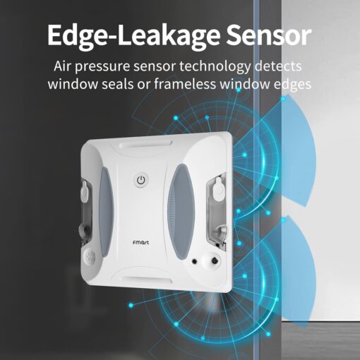 FMART Window Cleaner Robot Double-Sided Spray Water 3800Pa Strong Suction Smart Window Cleaning Robot Support APP&Remote Control Suitable for Outdoor/Indoor High Rise Windows Tile - Image 3