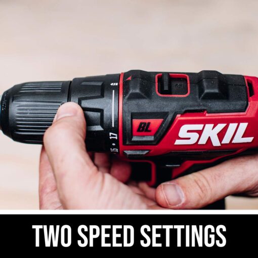 SKIL 5-Tool ComboKit: PWRCore 12 Brushless 12V Drill Driver, Impact Driver, Oscillating MultiTool, Area Light and Bluetooth Speaker, Includes Two 2.0Ah Lithium Batteries and PWRJump Charger - CB736801 - Image 11
