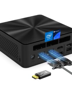 Mini PC, Intel 12th Alder Lake N100 (up to 3.4GHz), 16GB DDR4 RAM 512GB M.2 SSD Dual LAN, Mini Desktop Computers Windows 11, 4K Triple Display, Type-C, WiFi 6, BT 5.2, Micro PC for Home Office