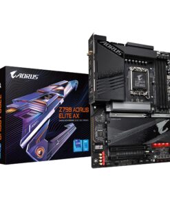 GIGABYTE Z790 AORUS Elite AX 1.0 Intel LGA 1700 ATX Motherboard, 4X DDR5~128GB, 3X PCI-E x16, 4X M.2, 6X SATA, 5X USB 3.2, 1x USB-C, 4X USB 2.0