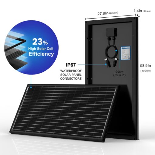 ACOPOWER 12V 200W Mono Solar Panel for 12V Battery Charging,Singel Panel Only,Off-Grid System(Panel Only) - Image 7