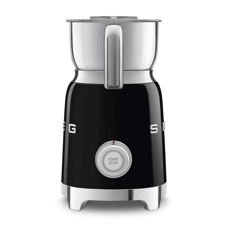 SMEG Retro 50's Style Milk Frother with 2 Disks 6 Preset Programs Hot or Cold Frothing and Induction Heating (Black) - Image 3