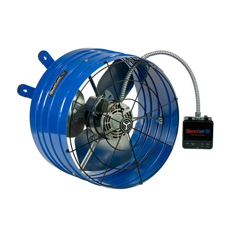 Quietcool AFG SMT PRO-2.0 Smart Attic Fan for Gable Vents - 1945 CFM - Smart App Control - Thermostat & Humidistat - 20ft Power Cord - Plug-and-play - Two Speed - Image 7