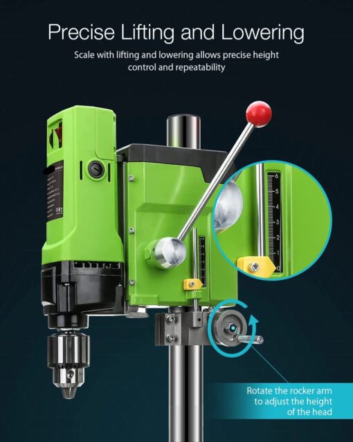 BACHIN Bench Drill Stand 1050W Mini Electric Bench Drilling Machine Drill Chuck 3-16mm - Image 9