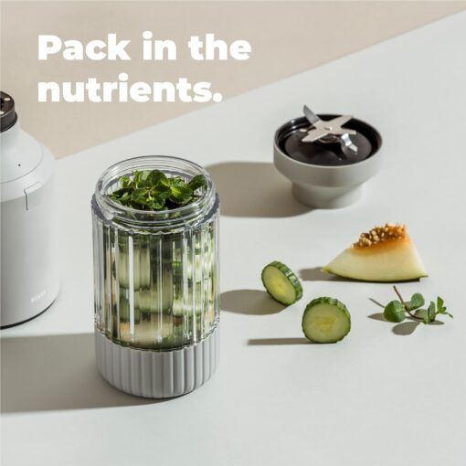Beast Blender + Hydration System | Blend Smoothies and Shakes, Infuse Water, Premium Kitchen Countertop Design, 1000W (Cloud White) - Image 5