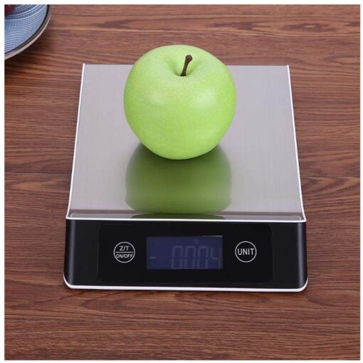 ZOCWJK Electronic Scales High Precision Electronic Cooking Scale Digital Stainless-Steel Food Scale Jewelry Scales Scales(Orange-15kg/1g - Image 3