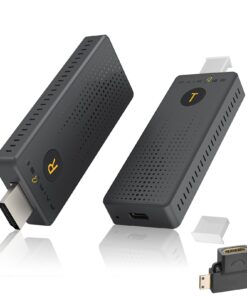 Wireless HDMI Transmitter and Receiver 4K, FAIRBEE Wireless Hdmi True UHD 4K Input & 4K Output, Plug & Play, 98ft Range, Dual Band 2.4G/5G, for Laptop/PC/TV Box to HDTV/Projector, No App Needed