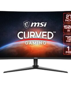 MSI G274CV, 27" Gaming Monitor, 1920 x 1080 (FHD), VA 75Hz, FreeSync, HDMI, Displayport, Tilt, Black