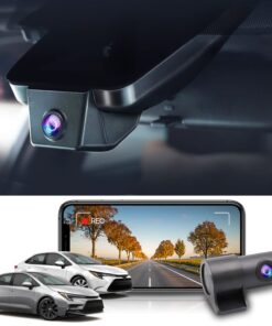 Fitcamx Front 4K+Rear 1080P Dash Cam Adapts for Toyota Corolla 2023 2024 2025 Sedan Hybrid Hatchback, OEM Look, Dual HD Video, Built-in WiFi & APP, Loop Recording, G-Sensor, Easy to Set, 128GB Card