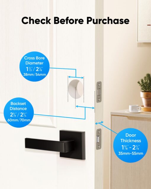 eufy Security Smart Lock C220 with Door Lever, Fingerprint Keyless Entry Door Lock, Built-in Wi-Fi, App Remote Control, Front Door Deadbolt, 8 Months Battery, Reliable Power, IP53 Waterproof - Image 3