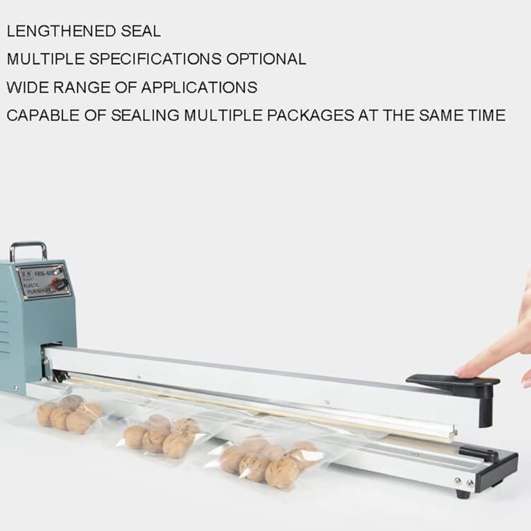 oiakus Kitchen Vacuum Sealer, 3 X 500 Mm Vacuum Sealer Bag Packing Machine, Food Vacuum Sealer Machine, Adjustable Temperature, Impulse Sealer for PP and PE Plastic Bag Sealer - Image 4