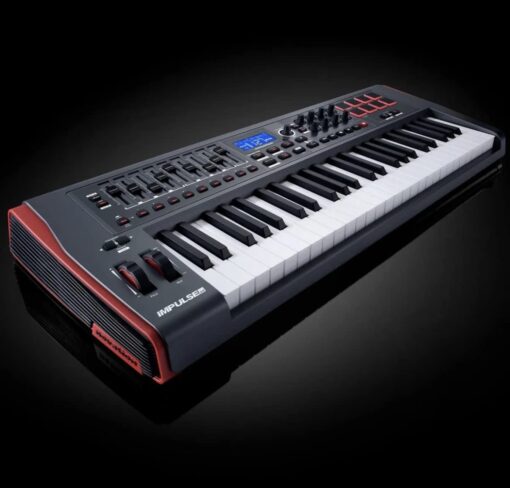 Novation Impulse 49 Keys USB bus-powered MIDI Controller Keyboard – Robust, ultra-responsive, full-size piano keyboard with aftertouch and velocity-sensitive pads – works on Mac or Windows - Image 2