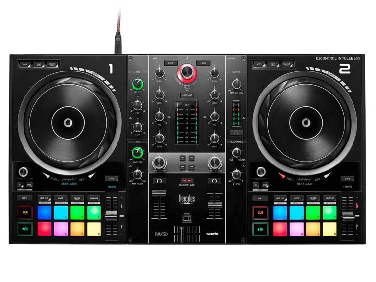 Hercules DJControl Inpulse 500: 2-deck USB DJ controller for Serato DJ and DJUCED (included) - Image 8