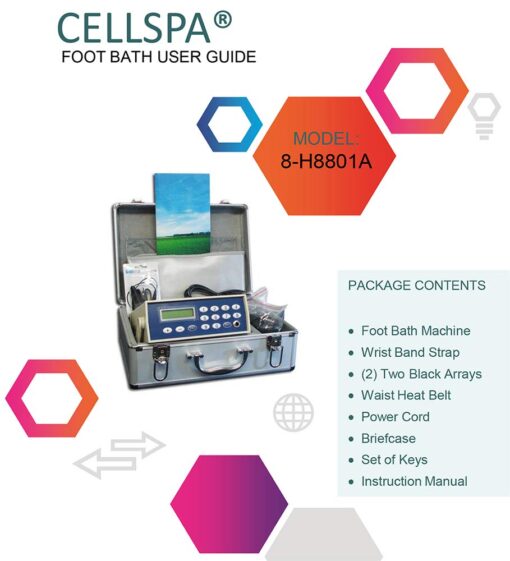 Cell Spa, Fir Belt Chi Ionic Ion Detox Machine Foot Bath Aqua Spa Cleanse - Image 5