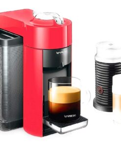 Nespresso Vertuo Coffee and Espresso Machine by De'Longhi with Milk Frother,1100 ml, Shiny Red