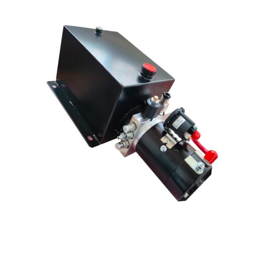 Wryxia Hydraulic Power Unit 1.6 KW, 2200PSI 12V DC Hydraulic Station Pump, Power Unit for Dump Trailer Car Lifting Platforms, 12 Quart (Single Acting, Handle Control) - Image 5