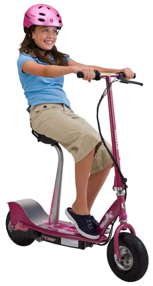 Razor E300S Seated Electric Scooter - Sweet Pea, 10 in. (Front Wheel) - Image 6