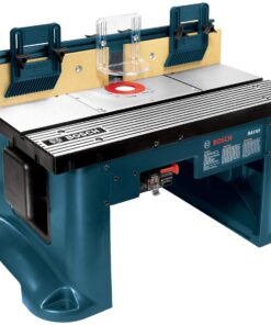 BOSCH RA1181 Benchtop Router Table 27 in. x 18 in. Aluminum Top with 2-1/2 in. Vacuum Hose Port