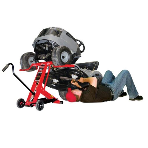 MoJack HDL 500 NO 45501-OP Hydraulic Cylinder Lift Jack for Zero Turn Radius Riding Lawn Mower Maintenance and Repair, 500lb Lifting Capacity with Locking Bar for Added Safety - Image 3