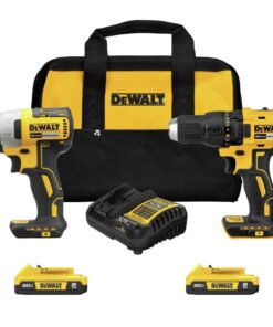 DEWALT 20V MAX Cordless Drill, Impact Driver, 2-Tool Power Tool Combo Kit, Brushless Power Tool Set with 2 Batteries and Charger Included (DCK277D2)