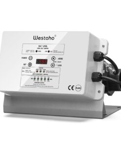 Saltwater Pool System, Westaho Salt Chlorine Generator with USA Titanium Cell for Above Ground Pools Up to 15,000 Gallons, Compatible with Intex Pool, IP 66 Waterproof