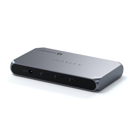 Satechi Thunderbolt 4 Hub Slim Pro, USB C 96W Charging, Single 8K or Dual 4K Display, 4 Thunderbolt 4 Ports, USB 3.2 Gen2 – for MacBook Pro/Air M1 M2 M3, Dell, HP, Surface, Lenovo