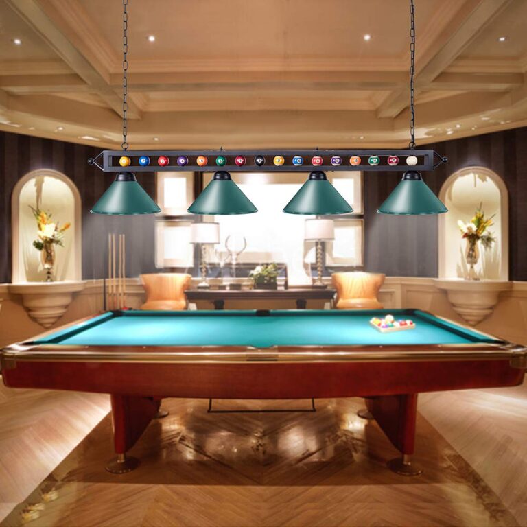 Wellmet Pool Table Light, 70'' 4 Lights Billiard Lighting Hanging Kitchen Island Light Chandelier with Lamp Shades for 7ft 8ft Pool Table, Billiard Table, Game Room, Kitchen - Image 4