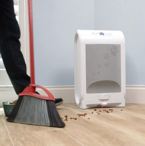 EyeVac Pet Touchless Vacuum Automatic Dustpan - Ultra Fast & Powerful - Great for Sweeping Cat Dog Pet Hair Food Dirt Kitchen, Corded Canister Vacuum, Bagless, Automatic Sensors, 1400 Watt (White) - Image 2