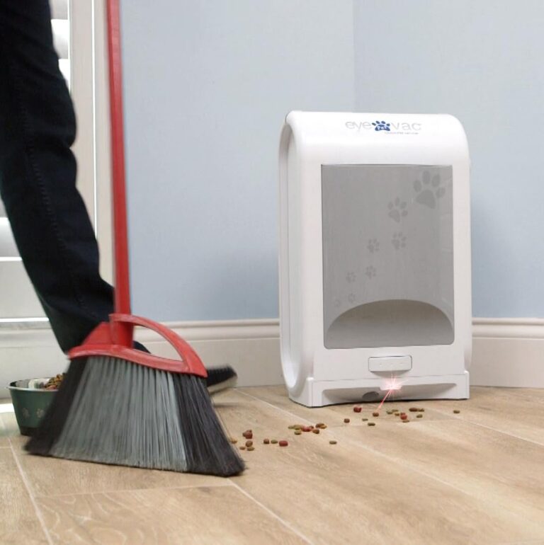 EyeVac Pet Touchless Vacuum Automatic Dustpan - Ultra Fast & Powerful - Great for Sweeping Cat Dog Pet Hair Food Dirt Kitchen, Corded Canister Vacuum, Bagless, Automatic Sensors, 1400 Watt (White) - Image 2