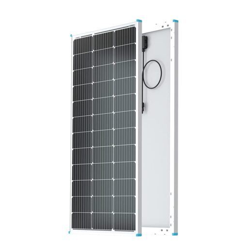 Renogy 100W 12V Solar Panel, Monocrystalline 100 Watt Solar Panel for RV, High Efficiency IP67 Waterproof PV Module for Marine Farm Battery Rooftop Outdoor Trip, Power Kits & Ecosystem