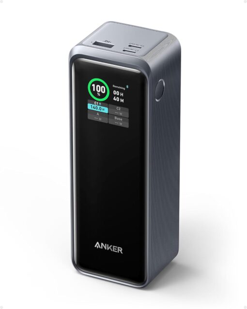 Anker Prime Power Bank, 27,650mAh 3-Port 250W Portable Charger for Travel, TSA-Approved, Smart App, for MacBook Pro/Air, iPhone 16/15/14 Series, Samsung, Laptops, and More (Charging Base Not Included)