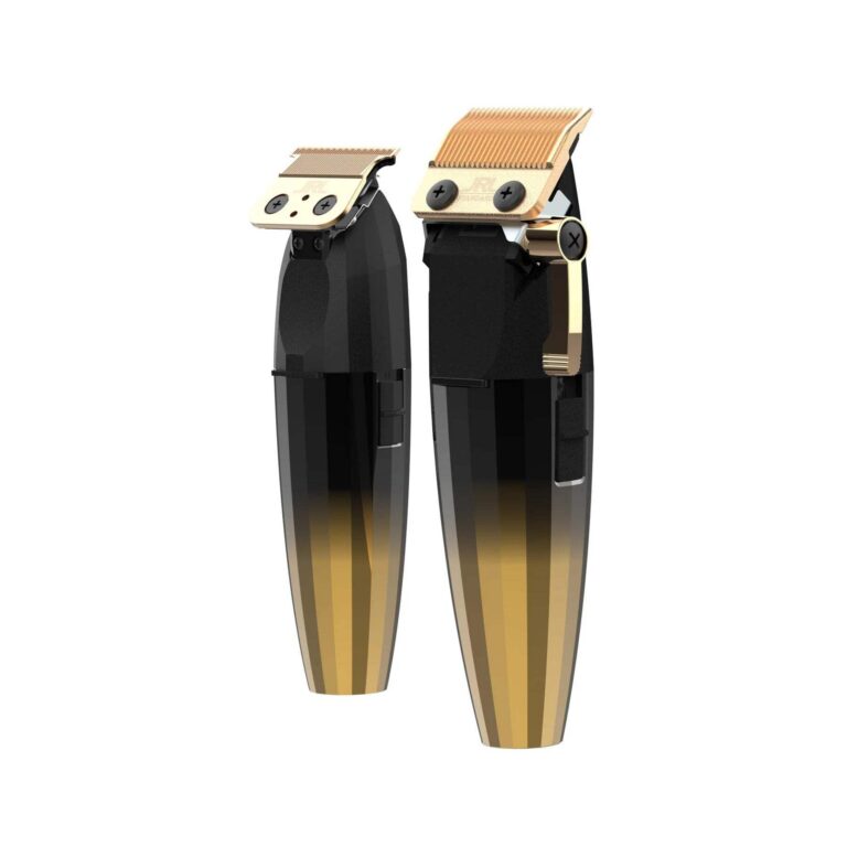 JRL FF2020 Limited Gold Collection - FF2020 Clipper & Trimmer Combo w/Cool Blade Technology for Men's Grooming - Both Rechargeable w/Stainless Steel Blades and Corrosion Proof (Gold Combo) (Unisex) - Image 6