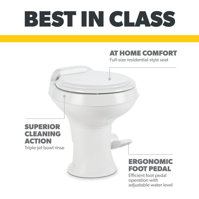 Dometic 302300071 300 Series Standard Height Toilet, White - Image 8