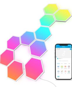 Govee Glide Hexa Light Panels, RGBIC Hexagon LED Wall Lights, Wi-Fi Smart Home Decor Creative Wall Lights with Music Sync, Works with Alexa Google Assistant for Indoor Decor, Gaming Decor, 10 Pack