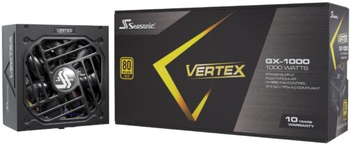 Seasonic Vertex GX-1000-1000W - 80+ Gold - ATX 3.0 & PCIe 5.0 Ready - Full-Modular - ATX Form Factor - Low Noise - 12 Year Warranty - Nvidia RTX 30/40 Super & AMD GPU Compatible - Image 2