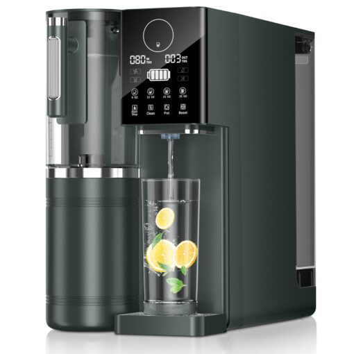 Reverse Osmosis Water Filter, Water Purifier, 8-Stage RO Filtration System, Portable Water Purifier Countertop for Kitchen, Office, Grey