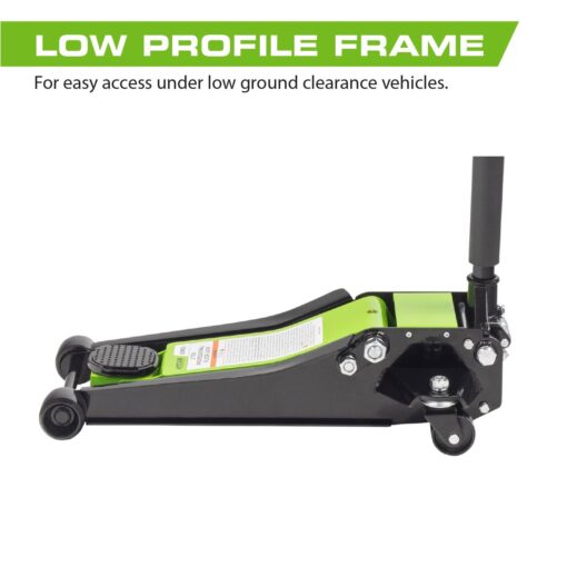 ARCAN Tools 3-Ton (6,000 lbs.) Steel Floor Jack Quick Rise Dual Piston Pump Low Profile, Car Jack, Truck Jack, Service Jack, Farm Jack (A20002) - Image 5