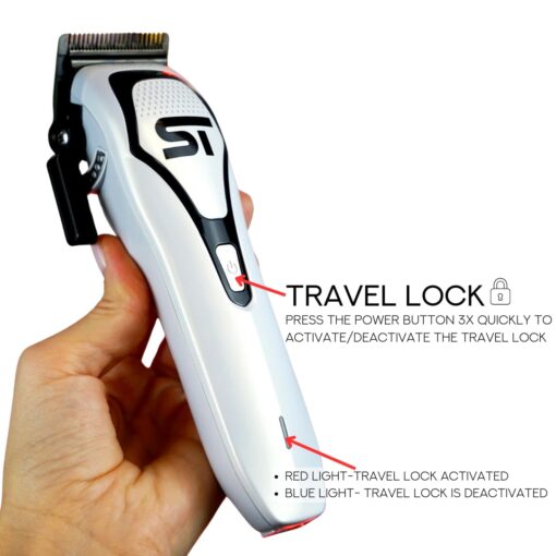 Supreme Trimmer Darkstar 72 Clipper with Magnetic Vector Motor | 180 Min Run Time, 9000 RPM Barber Hair Clipper | Low Noise, Professional Clipper DLC Blades | STC72 - Image 6