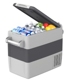 Setpower AJ50 12V Refrigerator 53 Quart Electric Cooler Car Refrigerator 12V Portable Fridge Freezer 12/24V DC for Vehicles Truck Van RV Camper SUV Boat Travel Road Trips Camping
