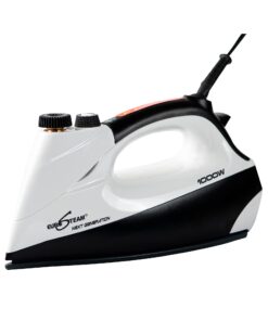 EuroSteam Iron Steamer for Clothes – Anti-Drip, Scratch Resistant Professional Iron – Horizontal/Vertical Steam Cleaner