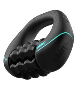 Chirp RPM Mini - Rolling Percussive Massager, Percussive Therapy, Whole Body Relief, Deep Tissue and Muscle Recovery, Percussion Massage, Rechargeable, Hands-Free Base, Powerful, 3-Speed Spin