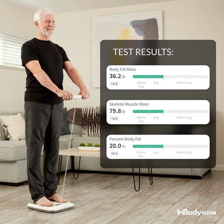 InBody Dial H20 Body Fat Scale - InBody Scale for Body Weight, Fat Percentage and Muscle Mass - Gym Accessory for Men & Women, Body Fat Measurement Device - Bluetooth-Connected, Oatmeal Beige - Image 4
