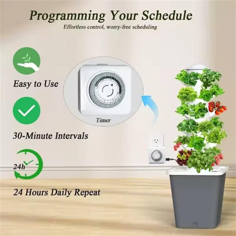 KSNWZ Hydroponics Tower Indoor Growing System, Indoor Vertical Farming Garden Planter, Plants Germination Kit and 6-Layers 30-Plants for Gardening Lover - Image 8
