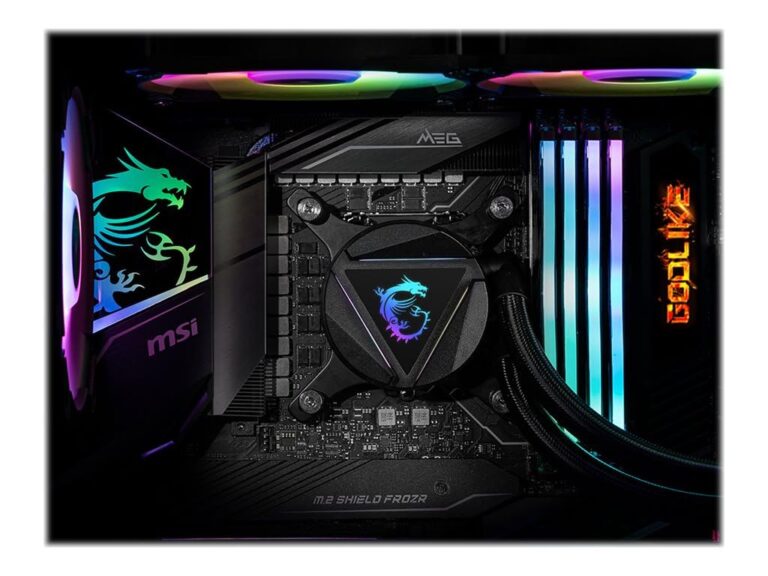 MSI MAG CORELIQUID 360R V2 AIO CPU Liquid Cooler - Rotatable ARGB Blockhead, Integrated Radiator Pump, Split-Flow Water Cooling, Evaporation-Proof Tubing, Easy to Install - AMD & Intel Compatible - Image 2