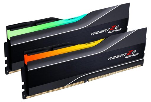 G.SKILL Trident Z5 Neo RGB Series (AMD Expo & Intel XMP 3.0) DDR5 RAM 64GB (2x32GB) 6000MT/s CL36-36-36-96 1.35V Desktop Computer Memory U-DIMM - Matte Black (F5-6000J3636F32GX2-TZ5NR)
