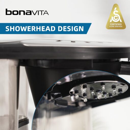 Bonavita 8 Cup Drip Coffee Maker Machine, One-Touch Pour Over, Auto Pause Brewing with Stainless Steel Double Wall Thermal Carafe, SCA Certified, Dishwasher Safe, BV1901TS - Image 6