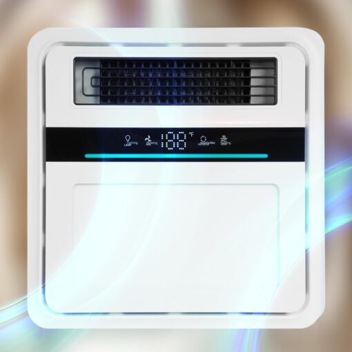 VallisCo Bathroom Exhaust Fan with Light and Heater, 4 in 1 Bathroom Fan with Heater, 1700W Heating Power, 140 CFM Remote Control, Quiet & Powerful for Ventilation, Lighting, Heating, and Drying - Image 2