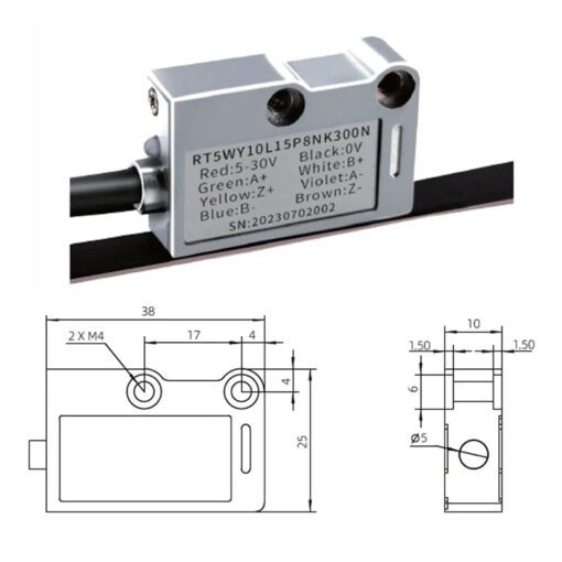 H5C Series Magnetic Grating Encoder high-Precision Magnetic Linear Scale Electronic Ruler Non-Contact Measurement System(5000mm) - Image 2